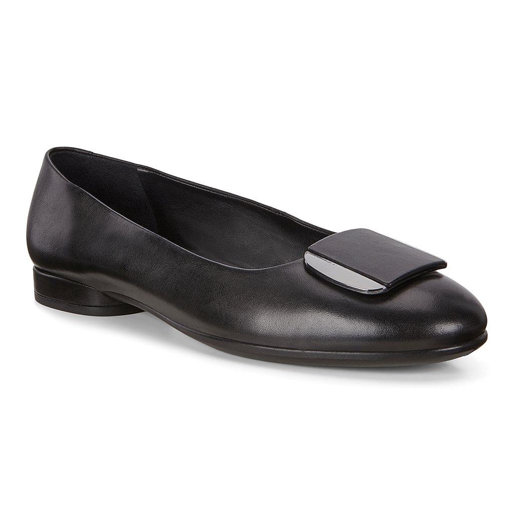 Ecco Anine Womens Ballet Flats In Black Sale - India XJL-729360